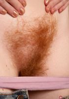 Ana spreading her red furry muff., Ana Molly (ana036) ATK Petites: Ana Molly (Ana spreading her red furry muff.)