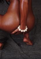 Ebony Essence oils up her perky body, Essence (ess004) ATK Exotics: Essence (Ebony Essence oils up her perky body)