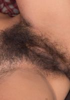 Vivi brushes her big hairy muff., Vivi Marie (viv016) ATK Natural & Hairy: Vivi Marie (Vivi brushes her big hairy muff.)